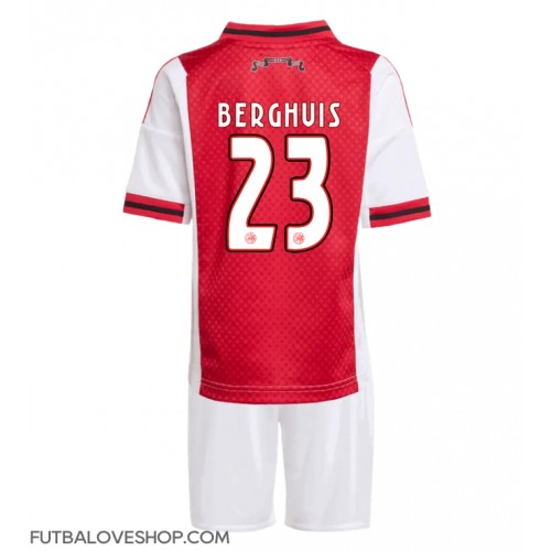 Dres Ajax Steven Berghuis #23 Domáci pre deti 2025-26 Krátky Rukáv (+ trenírky)